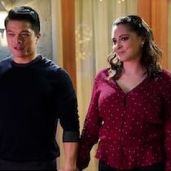 Rails Beaux Offset Dot Button Front Ruffle NWT - Picture 6 of 7